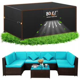   Husă de Protecție Impermeabilă pentru Mobilier de Grădină 300x200x90cm, Material Oxford 420D