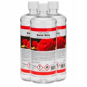   Biocombustibil parfumat 3 L floare de trandafir pentru bio-șemineu – bioetanol ecologic, sigur și eficient, pentru bio-șeminee suspendate, de sine stătătoare și încorporate, flacără galben-portocalie, aromă naturală, ardere curată fără fum sau cenușă