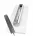 Bio-șemineu de sine stătător Inoxidabil White Gloss, 36 cm, arzător inox 0,5L, portabil, ecologic, încălzire eficientă, design elegant, ideal pentru interior și grădină