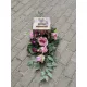 Compoziție Funerară Artificială în Lanternă de Lemn cu Trandafiri și Margarete