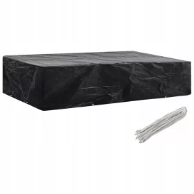   Husă Protectoră pentru Șezlong de Grădină cu 8 Ochiuri, 218 x 77 x 55 cm
