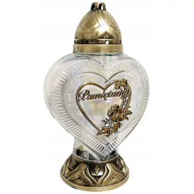   Lumânare Comemorativă "DUŻE SERCE" cu Dedicace "Pamiętamy" - Eleganță și Durabilitate