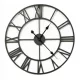 Ceas de perete din metal negru ARVENTA STYLE 80 cm