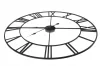 Ceas de perete din metal negru ARVENTA STYLE 80 cm