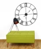 Ceas de perete din metal negru ARVENTA STYLE 80 cm