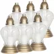 Lampa funerară Bispol cu design clasic și înlocuibil, transparentă, 6 bucăți
