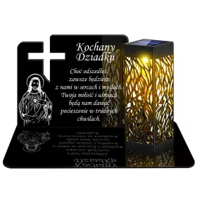   Lumină Veșnică Solară LED Premium XL cu Decorațiuni Argintii