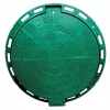 Capac de canal verde eco-artis WZ600 din PP, capac 600 mm, cadru 800 mm, la cheie