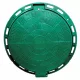 Capac de canal verde eco-artis WZ600 din PP, capac 600 mm, cadru 800 mm, la cheie