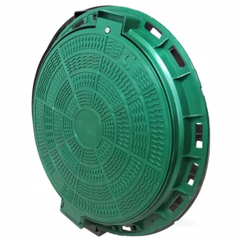 Capac de canal verde eco-artis WZ600 din PP, capac 600 mm, cadru 800 mm, la cheie
