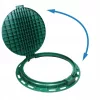 Capac de canal verde eco-artis WZ600 din PP, capac 600 mm, cadru 800 mm, la cheie