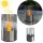 Lampion Solar LED cu Efect de Flacără, Negru, Eco-Eficient şi Portabil