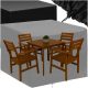 Husă de Protecție Impermeabilă pentru Mobilier de Grădină 140x140x90 cm