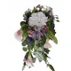 Lumânări Comemorative pentru Morminte cu Ornamente Florale - Set de 3 bucăți, 30 cm