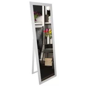   Oglindă albă pe picioare 170 × 50 cm cu sticlă Saint-Gobain
