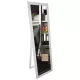 Oglindă albă pe picioare 170 × 50 cm cu sticlă Saint-Gobain