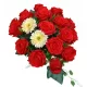 Aranjament Floral Artificial pentru Mormânt cu Trandafiri Roșii