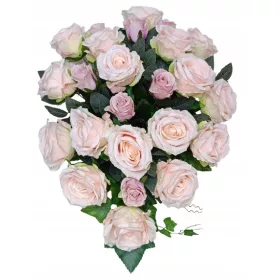   Aranjament Floral pentru Mormânt cu Trandafiri Artificiali în Cutie Plastică