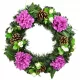 Coroană de toamnă cu crizanteme violet, Ø35 cm
