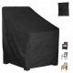Husă Protecție Scaun Pliabil de Grădină - Material Oxford Rezistent la Intemperii, Negru