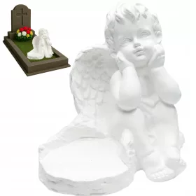   Figurină de Înger Decorativă din Ipsos pentru Grădină și Monument Funerar