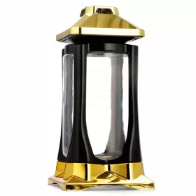   Lampion Decorativ LED K-22 Auriu - Eleganță Modernă și Siguranță în Iluminat