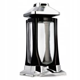   Lampion Decorativ LED K-22 Argintiu - Eleganță Modernă și Minimalistă