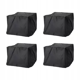   Husă de Protecție TOSTERÖ pentru Set Mese de Grădină, 145x145 cm, Negru