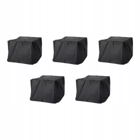   Husă de Protecție TOSTERÖ pentru Mobilier de Grădină - Set masă și scaune, Negru, 145x145 cm