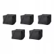 Husă de Protecție TOSTERÖ pentru Mobilier de Grădină - Set masă și scaune, Negru, 145x145 cm