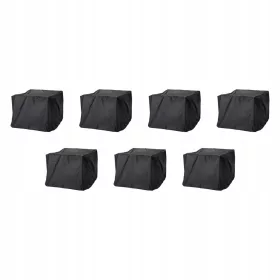   Husa protectoare TOSTERÖ pentru mobilier de grădină - Set cu masa și scaune, 145x145 cm, Negru