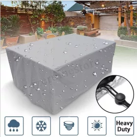   Husă de Protecție pentru Mobilier de Grădină, Impermeabilă și Rezistentă la Diverse Condiții Meteo