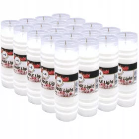   Rezerve Pentru Lumânări Max Light - Ardere de Până la 4 Zile, Set de 20 Bucăți