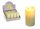 Lumânări LED Decorative cu Flacără Mișcătoare, 15x6 cm - Set de 12 Bucăți