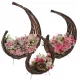 Set de 3 Coșuri din Scoarță pentru Aranjamente Florale și Decorațiuni