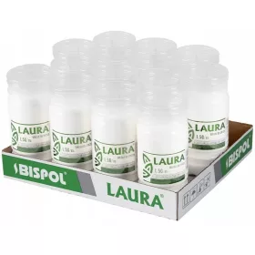   Set de 14 Lumânări Parafinice Tubulare BISPOL Laura L5G cu Durată de Ardere 85h