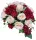 Aranjament Floral Artificial pentru Mormânt cu Trandafiri Albi