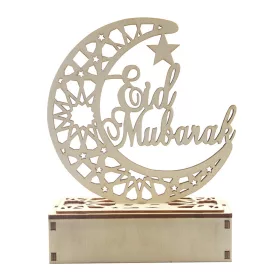   Decorațiune Casnică cu Lumini LED în Formă de Lună pentru Ramadan Eid Mubarak