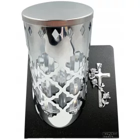    Lanternă Solară cu LED și Cruce, Elegantă și Rezistentă, 23 cm 