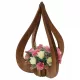 Statuetă Decorativă din Lemn Natural, 55 cm - Versatilă și Elegantă