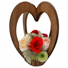   Statuetă Decorativă din Lemn Natural 50 cm - Ideală pentru Compoziții Florale