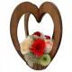 Statuetă Decorativă din Lemn Natural 50 cm - Ideală pentru Compoziții Florale