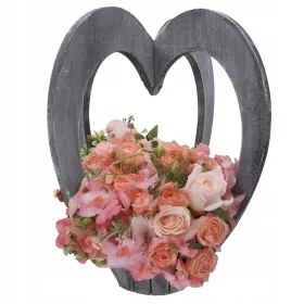   Statuetă Decorativă din Lemn Natural de 50 cm pentru Aranjamente Florale