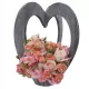 Statuetă Decorativă din Lemn Natural de 50 cm pentru Aranjamente Florale