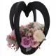Statuetă Decorativă din Lemn Natural de 50 cm, Ideală pentru Compuneri Florale