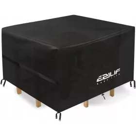  Husă de Protecție Impermeabilă Ezilif pentru Mobilier de Grădină, 170x94x74 cm, Negru