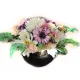 Compoziție Florală Elegantă pentru Toți Sfinții - În Nuanțe de Crem și Violet