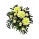 Compoziție Florală Modernă pentru Cimitir cu Flori Artificiale de Înaltă Calitate