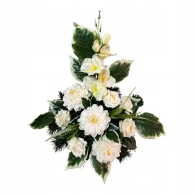   Aranjament Floral pentru Mormânt cu Trandafiri - Eleganță și Durabilitate