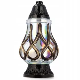 Lampion Funeral Iridescent - Znicz Szklany Złoty WR4